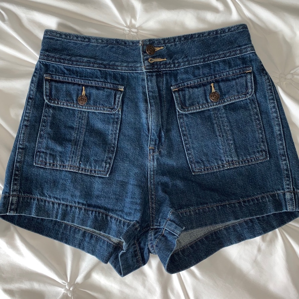 Gap high waisted jean shorts